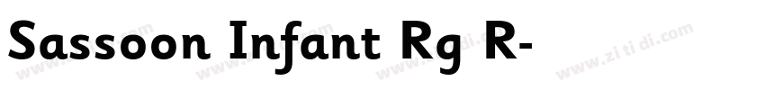Sassoon Infant Rg R字体转换